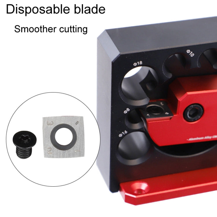 RUITOOL 8pcs / Set Adjustable 8-Hole Drill Rounders Woodworking DIY Tools