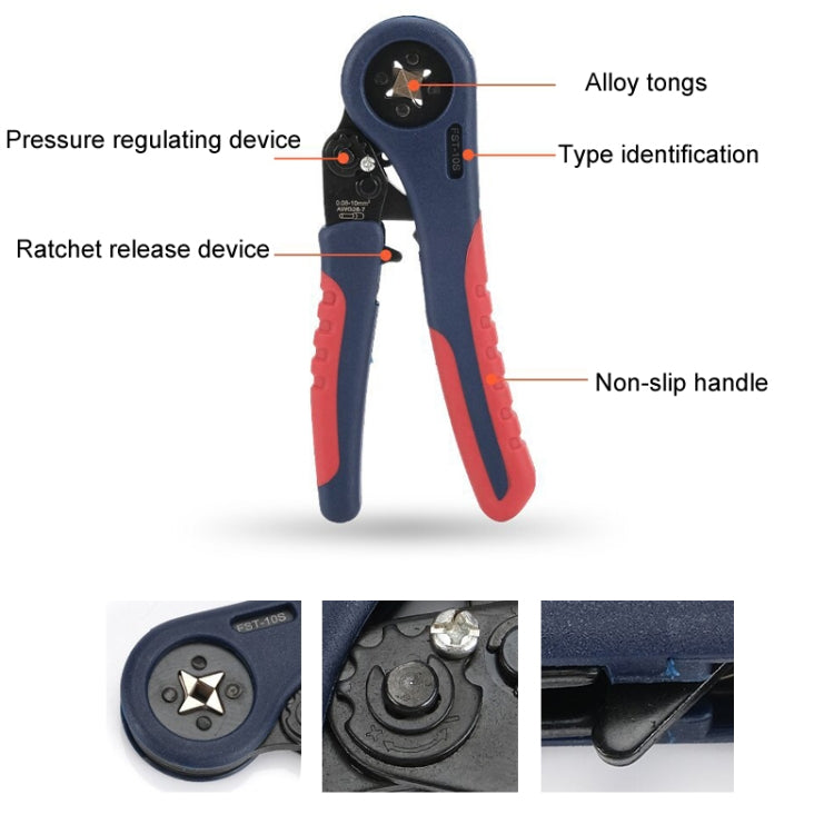 Manual Multifunctional VE Terminal Tube-shaped Special Crimping Pliers