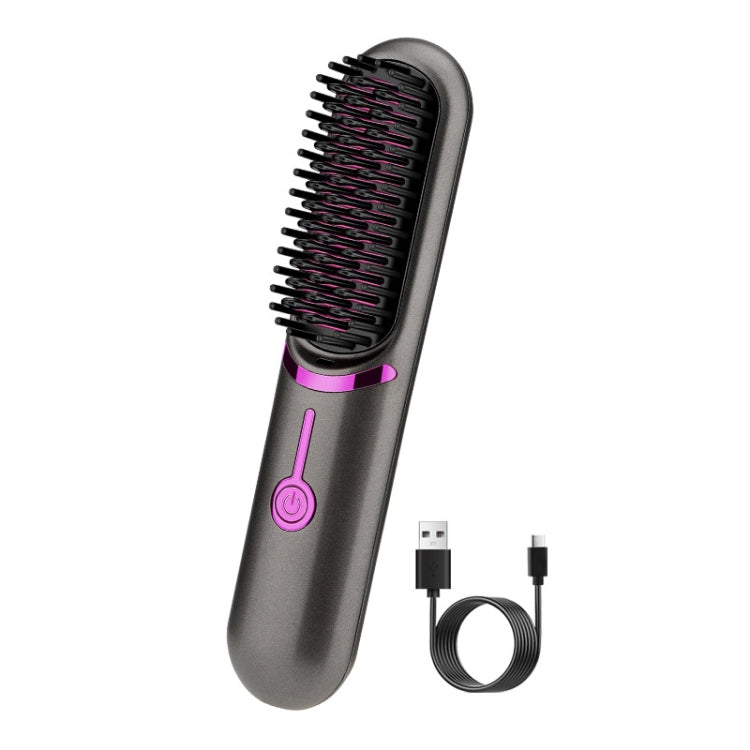 Wireless Hair Straightening Comb USB Charging Curling Iron
