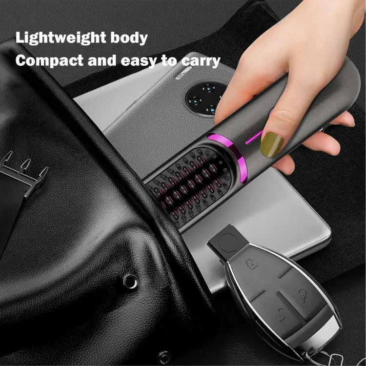 Wireless Hair Straightening Comb USB Charging Curling Iron