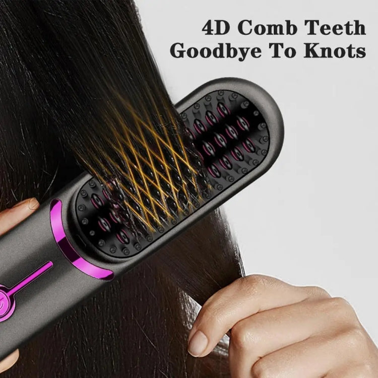 Wireless Hair Straightening Comb USB Charging Curling Iron