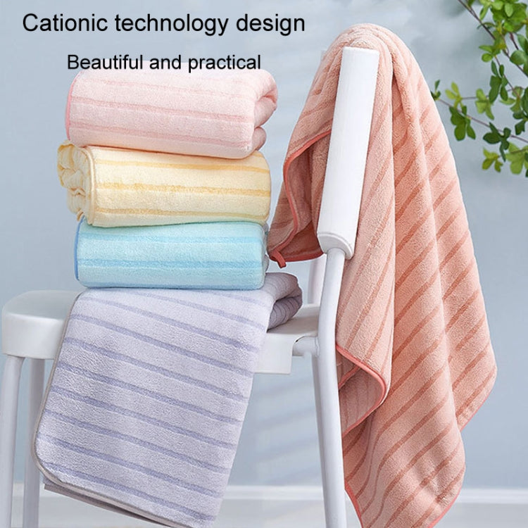 2pcs /Set Thickened Coral Velvet Bath Towel Beach Towel Soft Absorbent No Linting