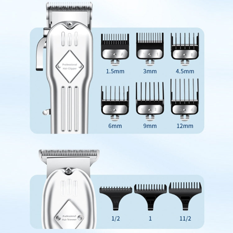 3pcs /Set Men Home Hair Salon High-power Hair Clipper