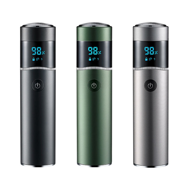 S-1090 IPX7 Waterproof 8D Portable LED Digital Display Round Electric Shaver