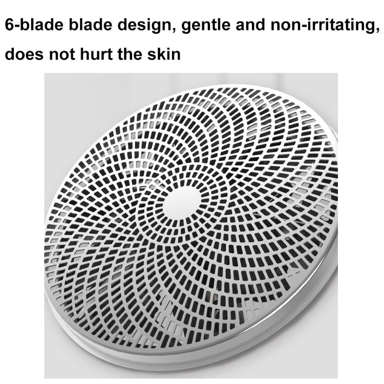 S-1090 IPX7 Waterproof 8D Portable LED Digital Display Round Electric Shaver