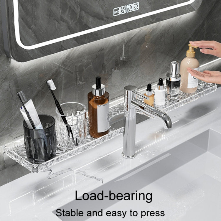 Punch-Free Bathroom Faucet Shelf Home Bathroom Vanity Storage Stand