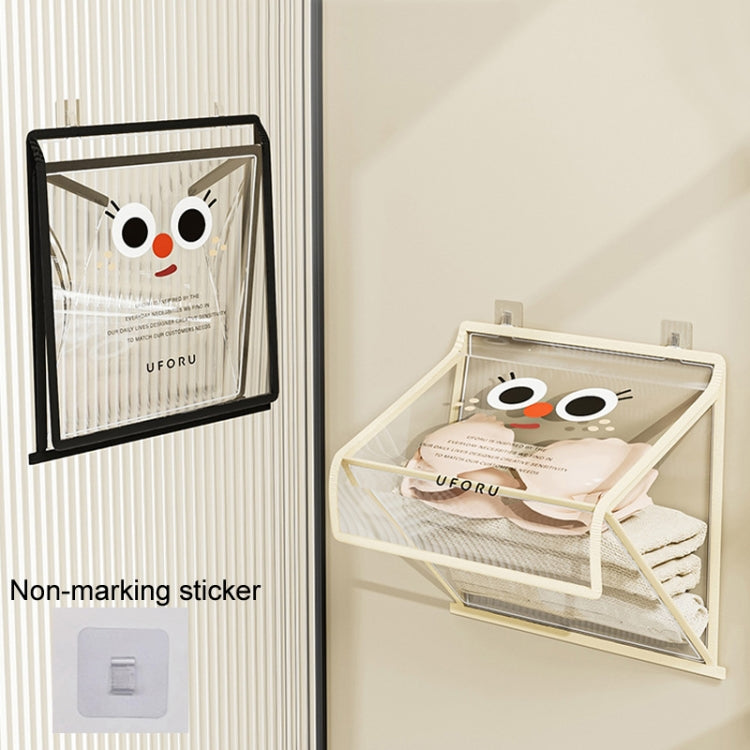 Bathroom Hanging Bag Foldable Transparent With Lid Waterproof Clothes Socks Storage Bag