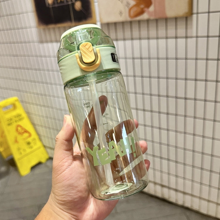 Student Portable Bouncing Straw Large Capacity Drop Resistant Plastic Cups