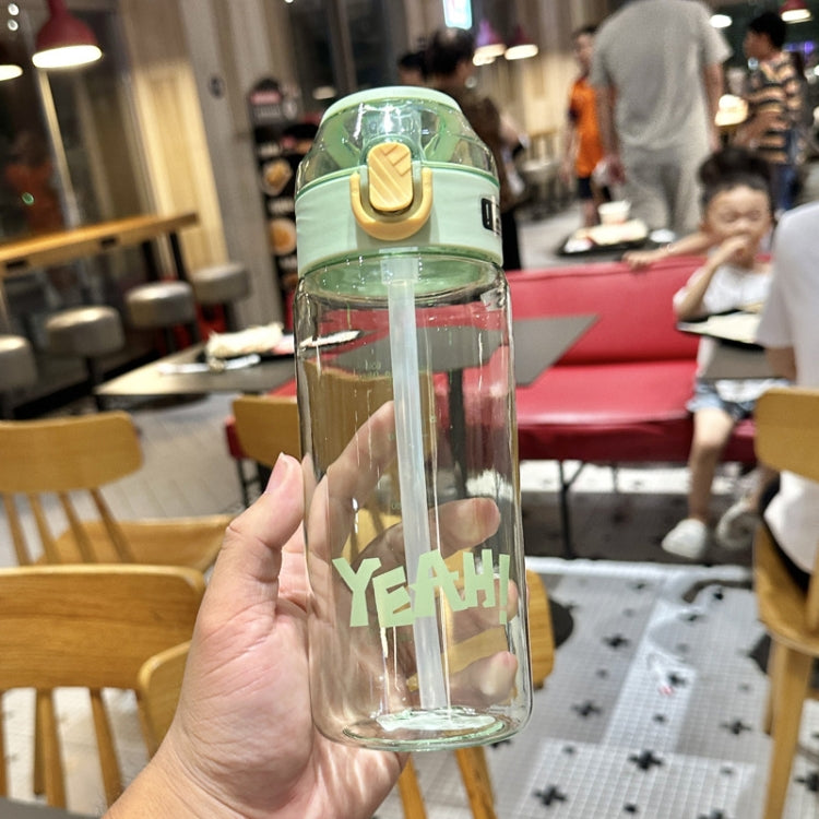 Student Portable Bouncing Straw Large Capacity Drop Resistant Plastic Cups