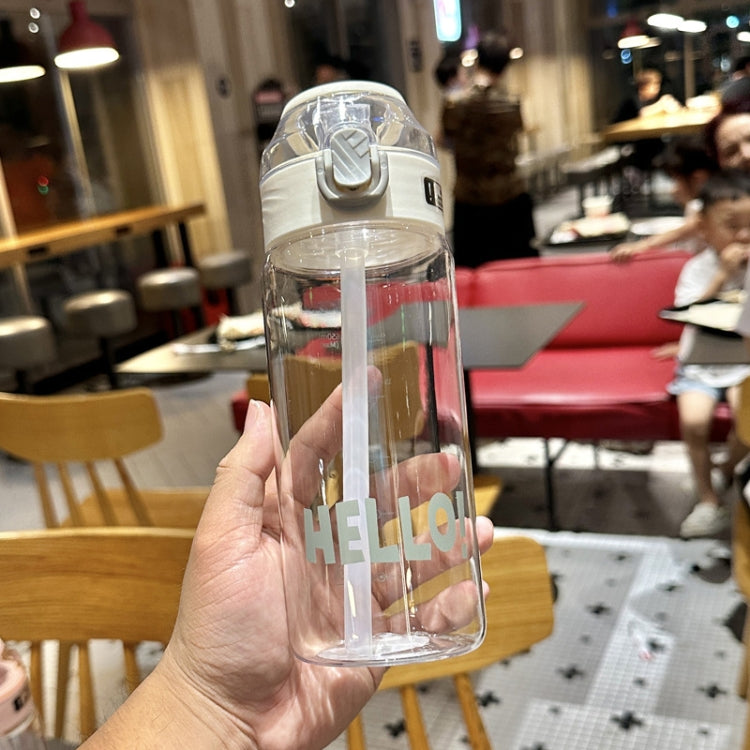 Student Portable Bouncing Straw Large Capacity Drop Resistant Plastic Cups