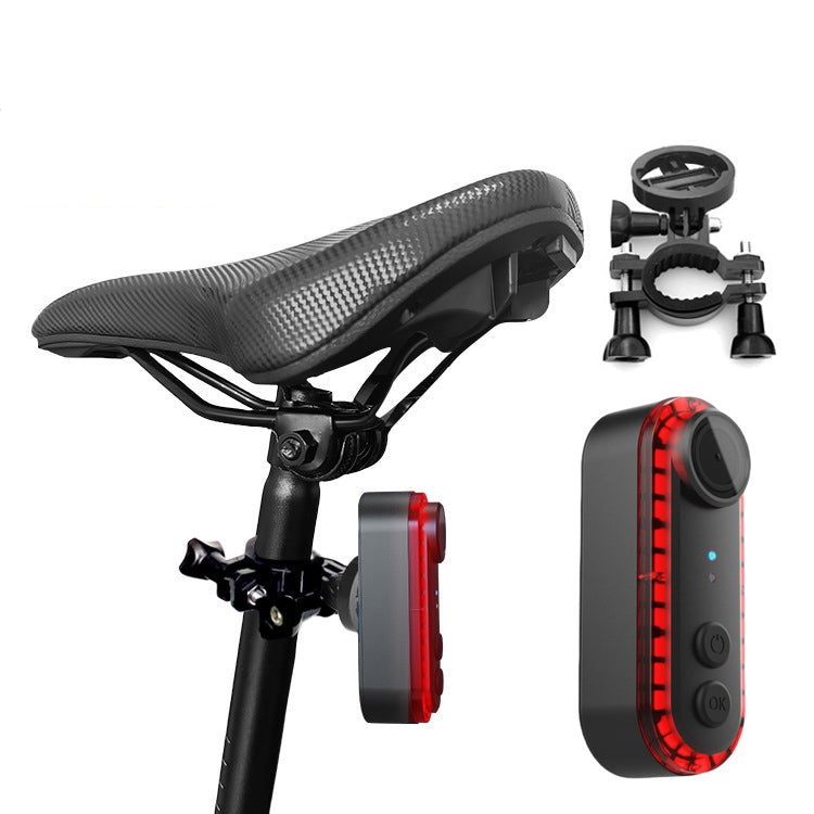 Bike Warning Tail Light 1080P WiFi Camera Recorder Waterproof Bicycle Rear Light for Riding Cycling