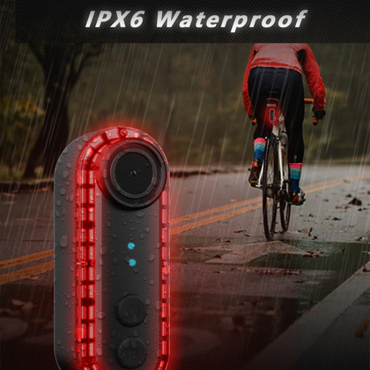 Bike Warning Tail Light 1080P WiFi Camera Recorder Waterproof Bicycle Rear Light for Riding Cycling