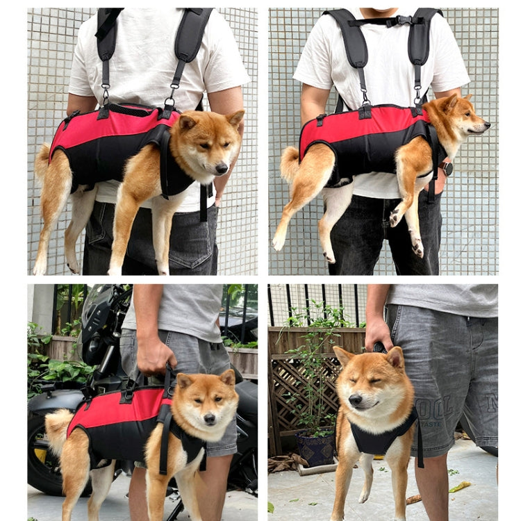 Dog Carrier Backpack Horizontal Four-legged Carrying Bag For Outdoor Riding