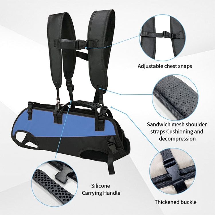 Dog Carrier Backpack Horizontal Four-legged Carrying Bag For Outdoor Riding