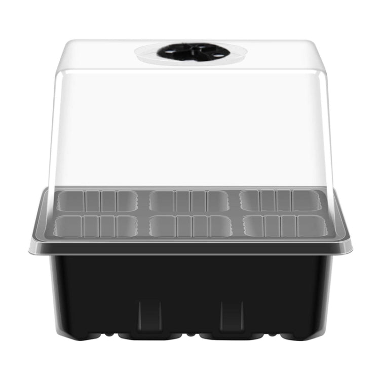 12-Hole Heightened Succulent Vegetable Seedling Pot With Lid