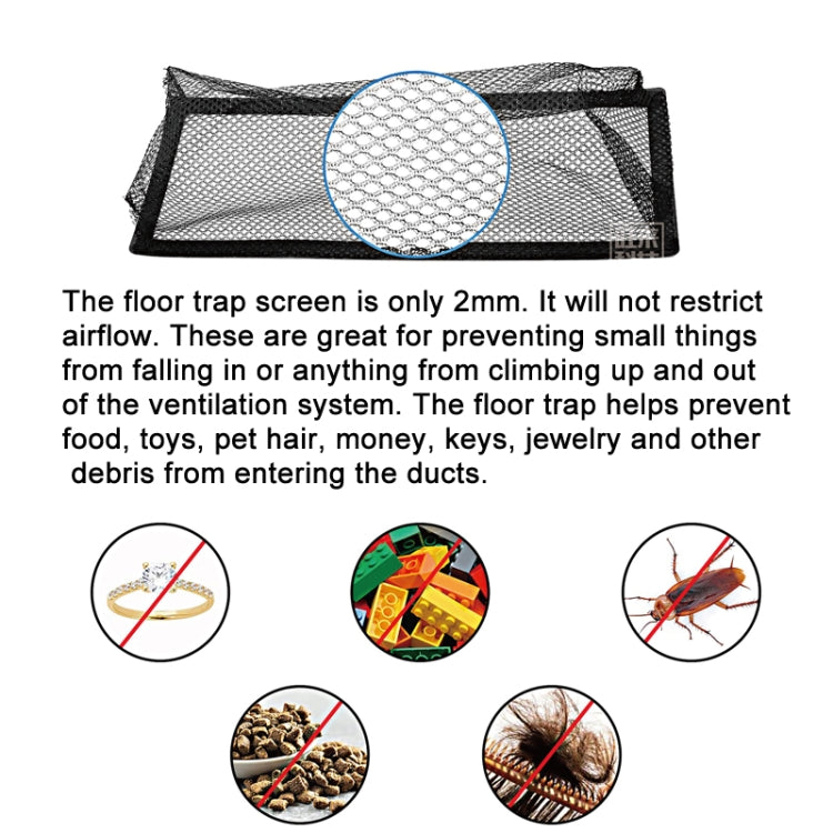 Floor Register Vent Filter Mesh Floor Air Vent Cover To Keep The Ductwork Clean