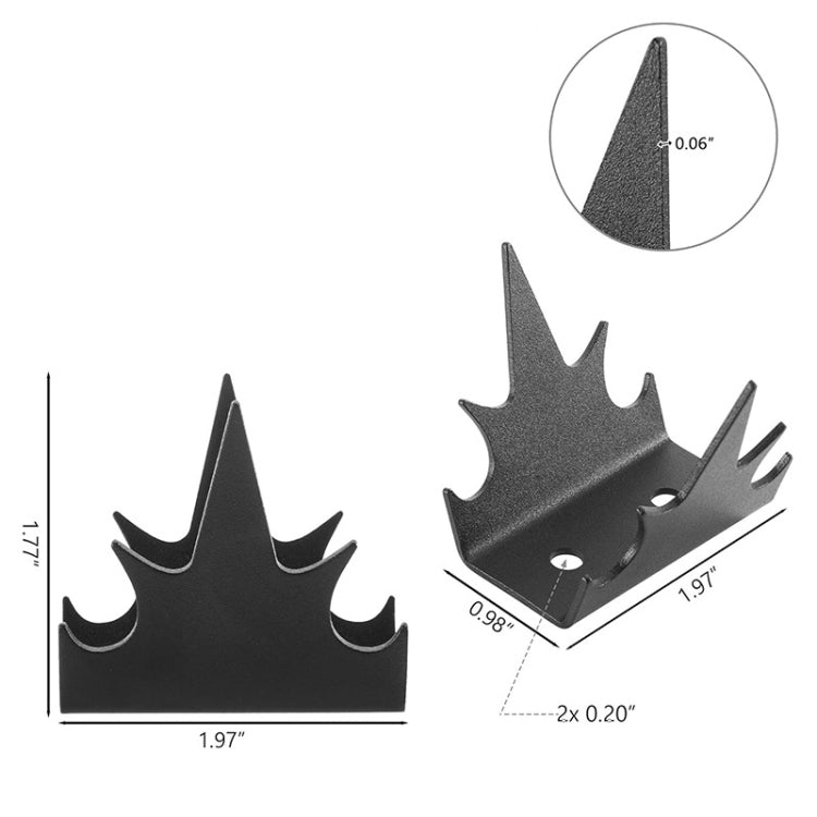 12pcs /Set Safety Fence Nailing Anti Intrusion Fence Wall Spikes Deterrent Device