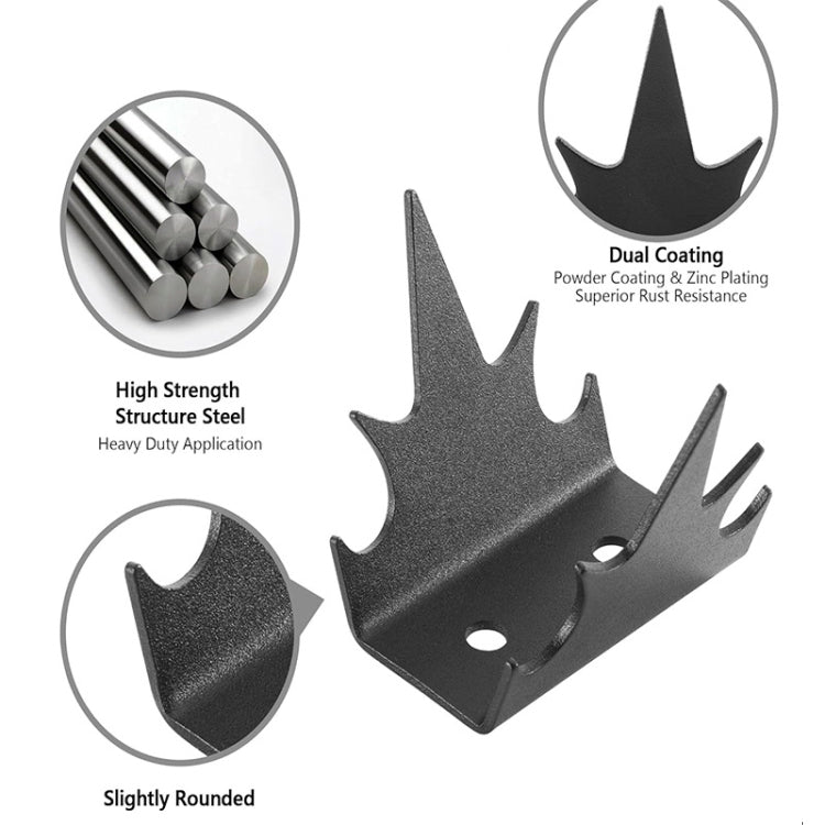 12pcs /Set Safety Fence Nailing Anti Intrusion Fence Wall Spikes Deterrent Device