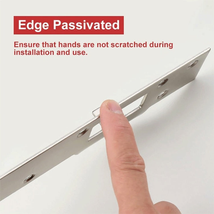 Heavy Duty Metal Latch Plate for Exterior Interior Door Double Hole Reinforcement Striker Plates