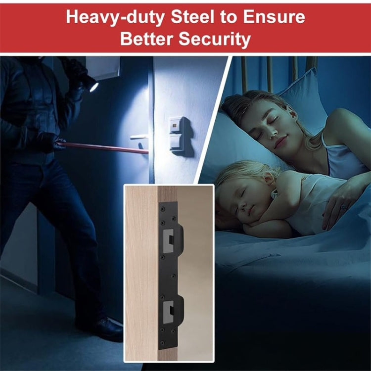 Heavy Duty Metal Latch Plate for Exterior Interior Door Double Hole Reinforcement Striker Plates