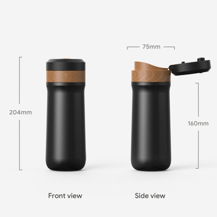 Portable Thermos Tea Brewer Coffee Filter Stainless Steel Carry-On French Press Kettle