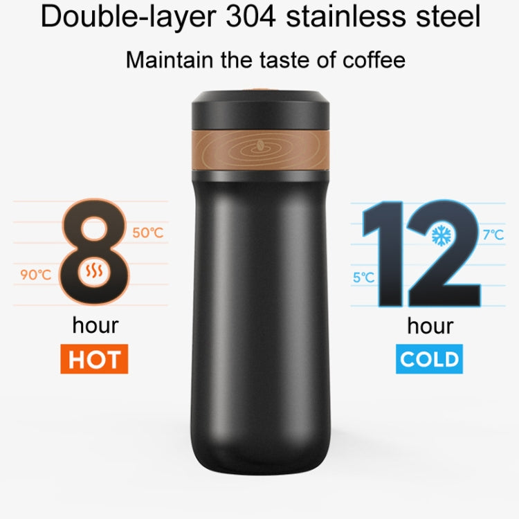 Portable Thermos Tea Brewer Coffee Filter Stainless Steel Carry-On French Press Kettle