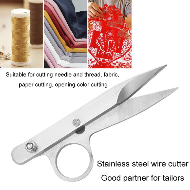 All Steel Thread Scissors Cross Stitch V-Shape Home Tailoring Yarn Scissors Fishing Shears