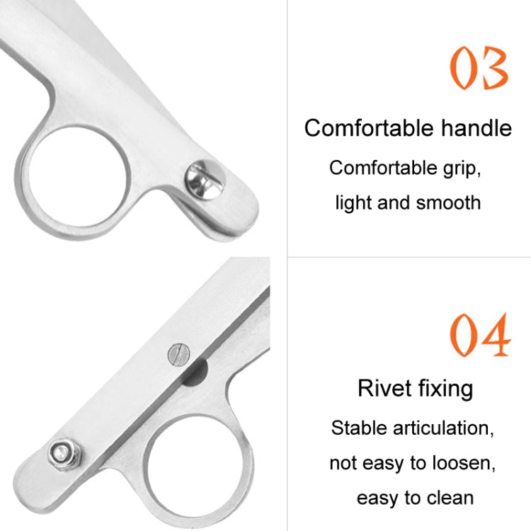 All Steel Thread Scissors Cross Stitch V-Shape Home Tailoring Yarn Scissors Fishing Shears