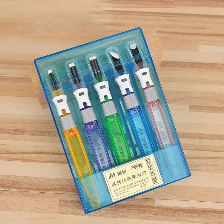 Carpenter Seal Carving Tools Alloy Bit Plastic Handle Carving Knife