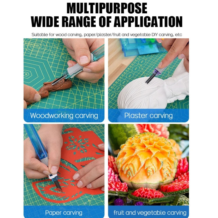 Carpenter Seal Carving Tools Alloy Bit Plastic Handle Carving Knife