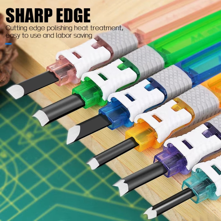 Carpenter Seal Carving Tools Alloy Bit Plastic Handle Carving Knife