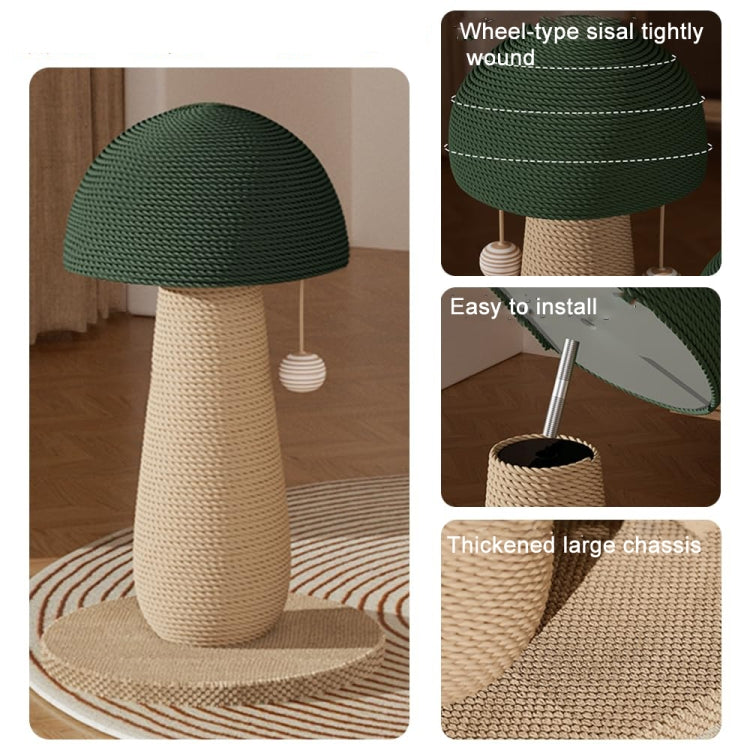 Vertical Sisal Cat Scratching Post Wear-Resistant Cat Interactive Toy