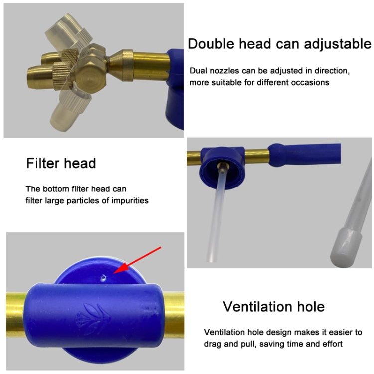 Reciprocating Push-Pull Sprayer Adjustable Garden Manual Sprayer for Most Bottles