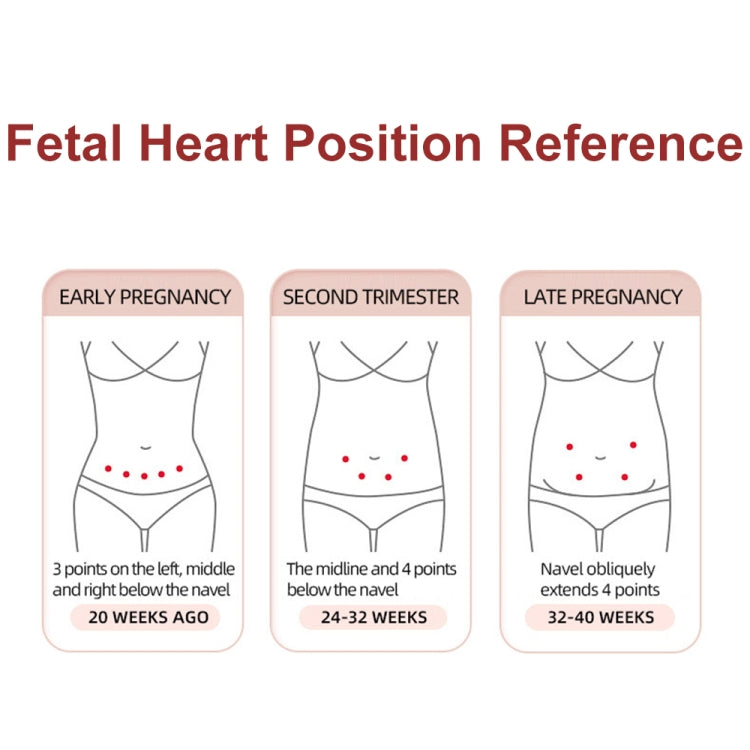 T505 IP5 Dustproof And Waterproof Pregnant Women Home Doppler Fetal Heart Rate Monitor