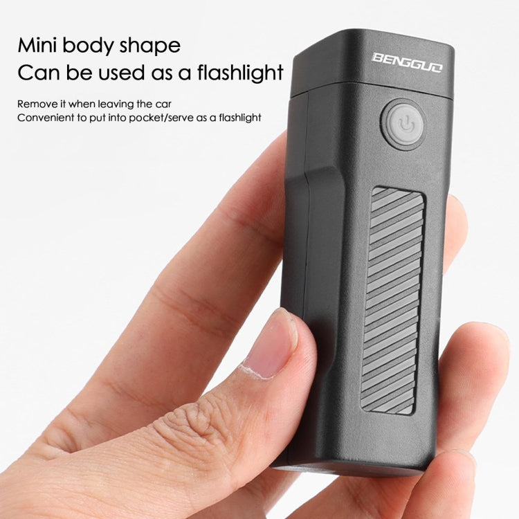 BENGGUO Bicycle Front Light Rechargeable Flashlight 3 Lighting Modes