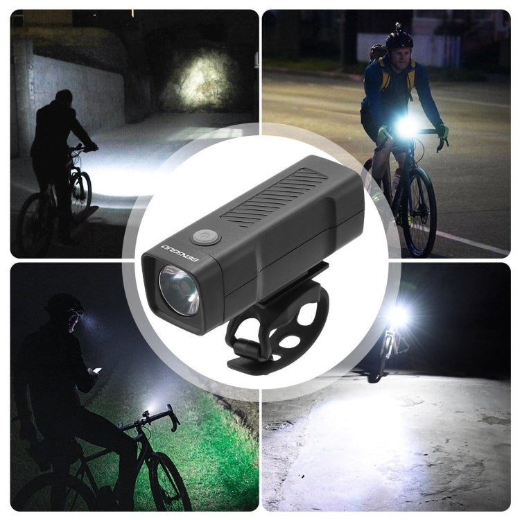 BENGGUO Bicycle Front Light Rechargeable Flashlight 3 Lighting Modes