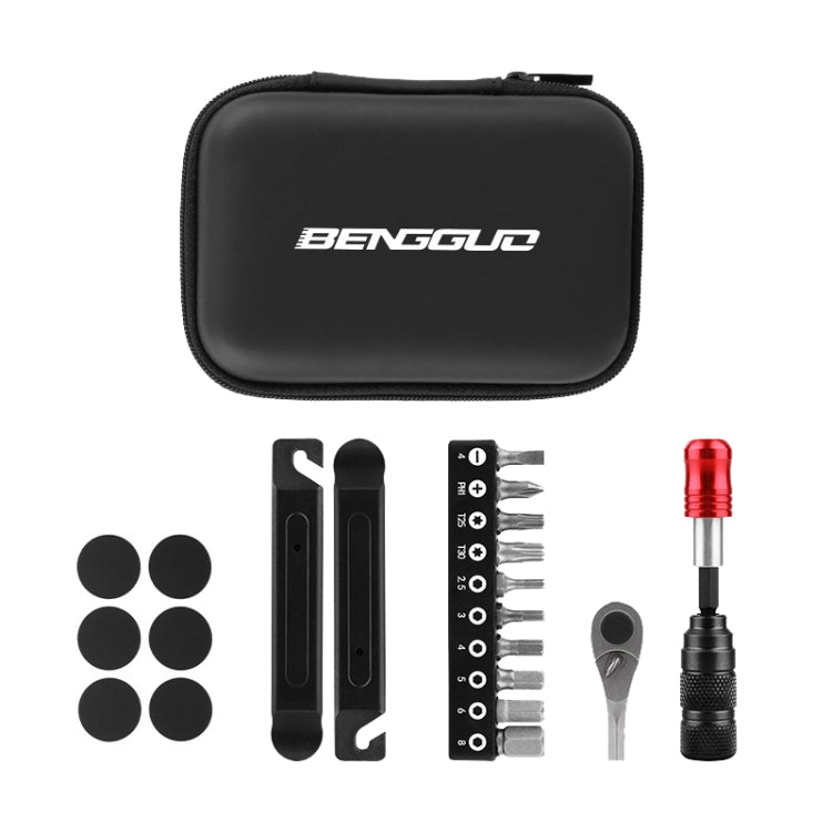 BENGGUO Bicycle Repair Tool Mountain Bike Ratchet Wrench Repair Combination Set