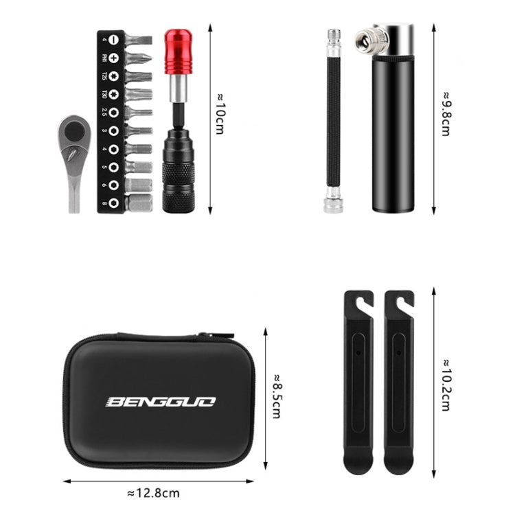 BENGGUO Bicycle Repair Tool Mountain Bike Ratchet Wrench Repair Combination Set