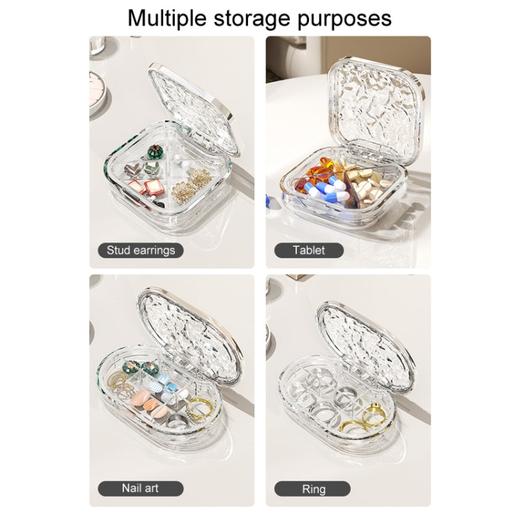 Portable Medicine Dispenser Traveling Carrying Plastic Organizer