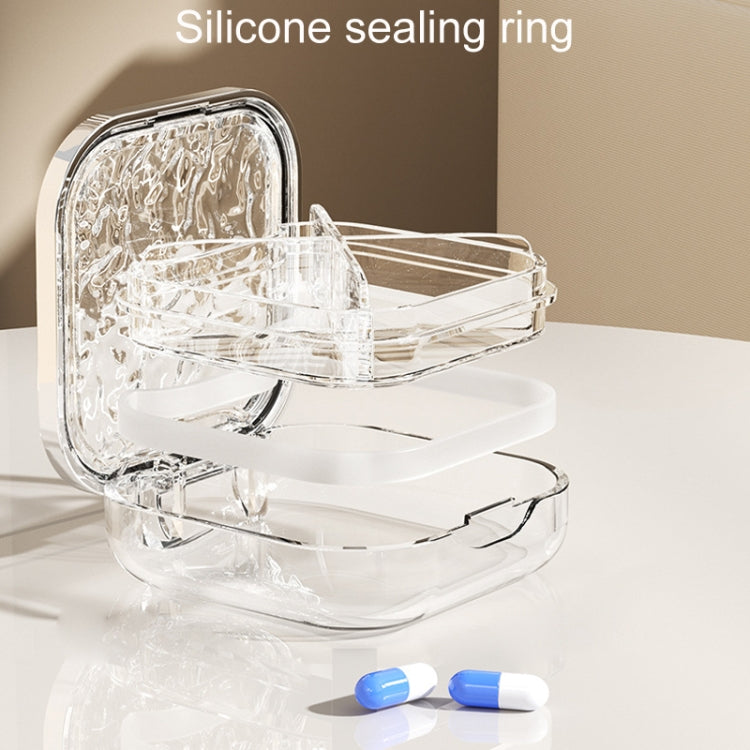 Portable Medicine Dispenser Traveling Carrying Plastic Organizer