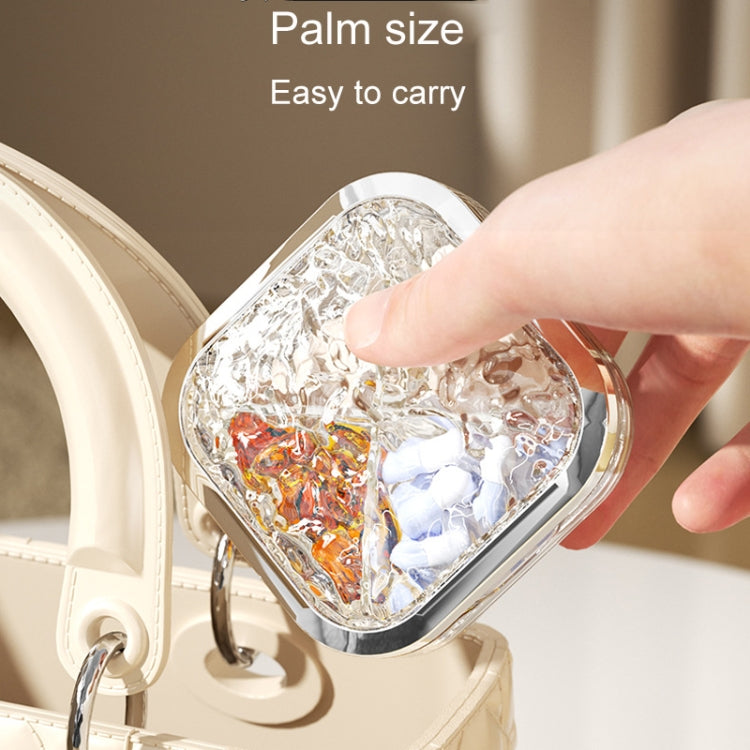 Portable Medicine Dispenser Traveling Carrying Plastic Organizer