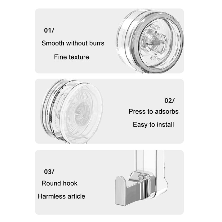 Bathroom Suction Cup Hooks Household Wall Mounted Hanging Organizer
