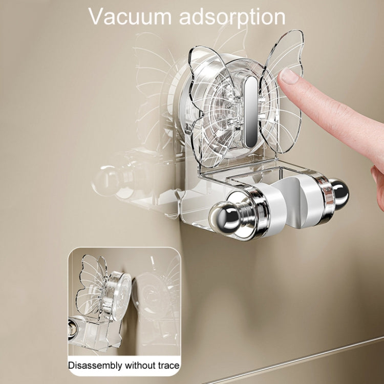 Bathroom No-Punch Suction Cup Shower Bracket Household Storage Shelf Base