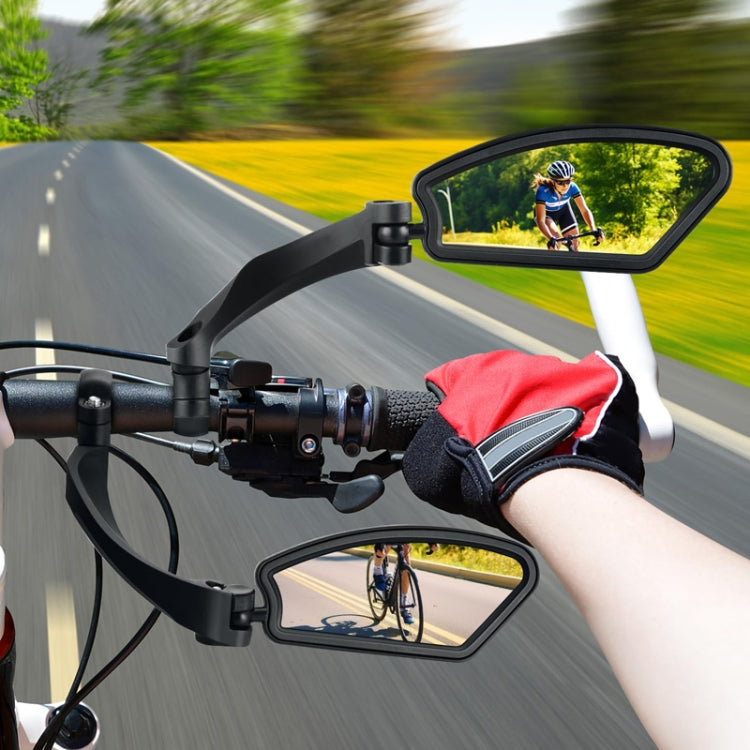 Bicycle Stainless Steel Mirror Foldable Rotating Rearview Mirror