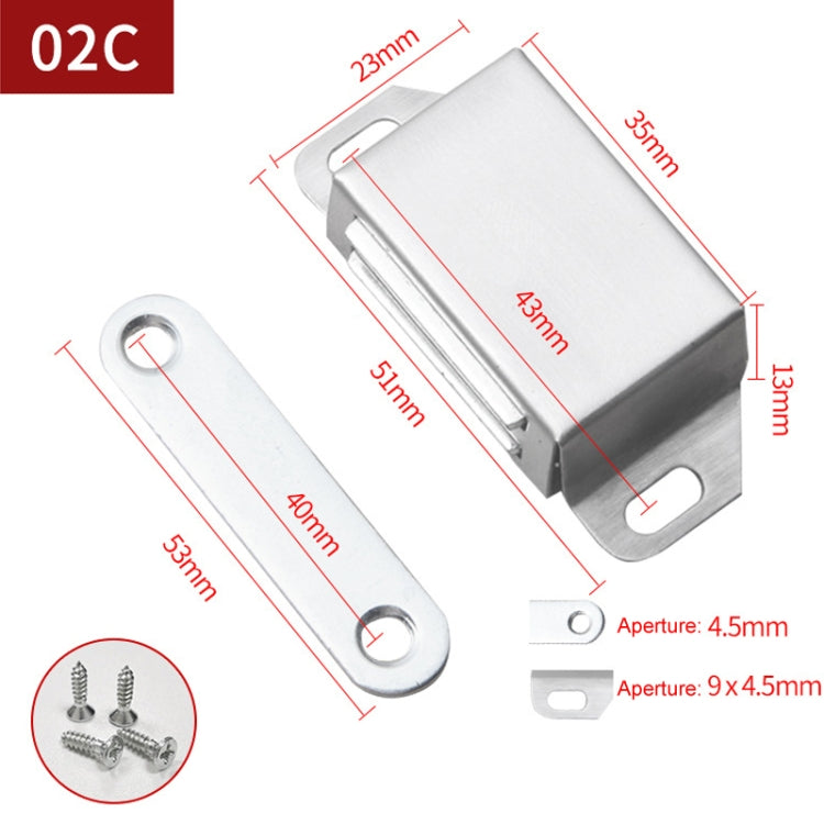 Stainless Steel Magnetic Door Catch Kitchen Cabinet Catches Magnet Latches For Door