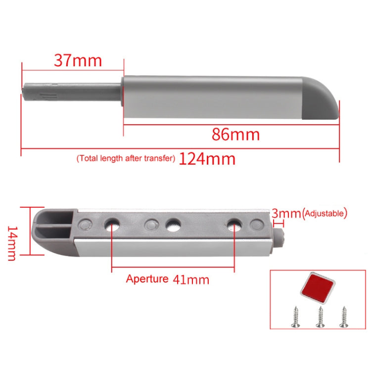 Cabinet Door Magnetic Self-rebounder Drawer Invisible Press Spring Door Opener