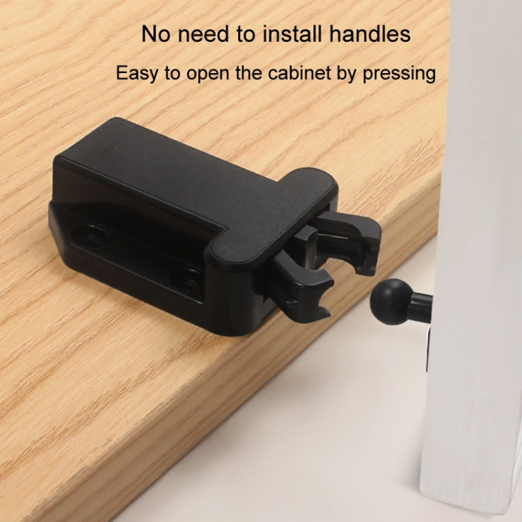 Bouncing Press Type Cabinet Door Catches Self Lock Hidden Drawer Cupboard Door Closer