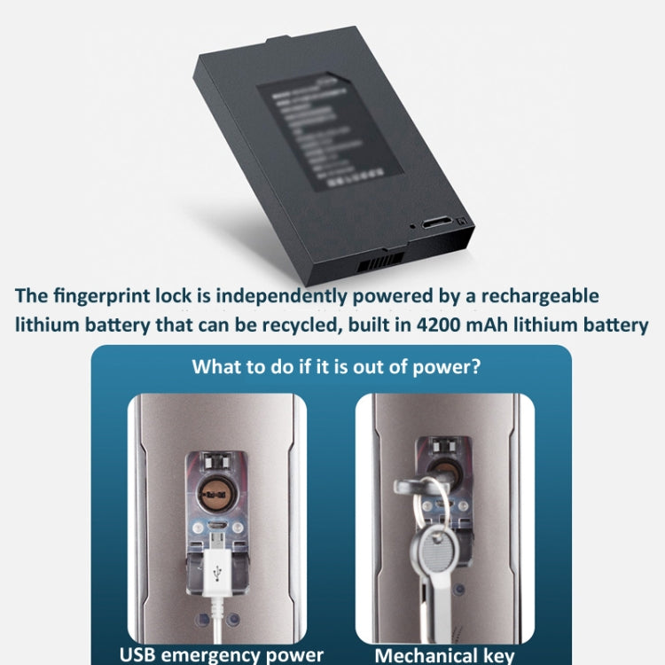 M6 3D Face Recognition Fingerprint Door Lock Support APP Smart IC Card Password Unlock