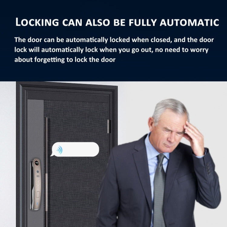 M6 3D Face Recognition Fingerprint Door Lock Support APP Smart IC Card Password Unlock