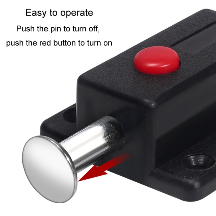 2pcs Plastic Cabinet Door Spring Latch Window Door Bolts Safety Latch Lock